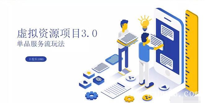 虚拟资源项目3.0（单品服务流玩法），单品利润在80元~600元左右（无水印）