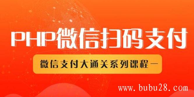 微信扫码支付系列课，支付接口接入必备技术，实现在线自动化收款（5节课）