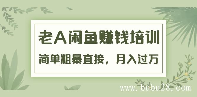 （34期）《老A闲鱼赚钱培训》简单粗暴直接，月入过万真正的闲鱼战术实课（51节课）