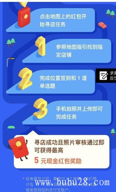 支付宝的蚂蚁路客，拍张照片5元钱，逛街还能赚个零花钱