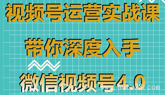 （175期）视频号运营实战课，带你深度入手微信视频号4.0，零基础手把手实操操作！