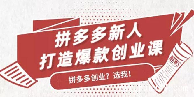 （274期）拼多多新人打造爆款创业课：快速引流持续出单，适用于所有新人