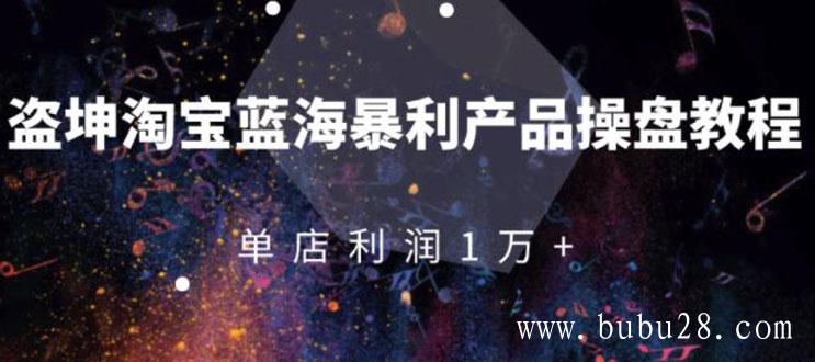 （492期）淘宝蓝海暴利产品操盘教程：从零到单店利润10000+详细实操（付费文章）